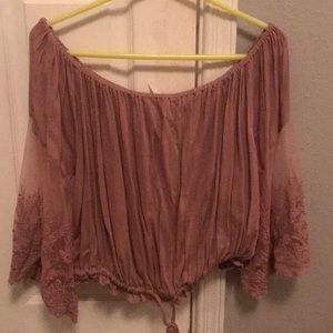 Off the shoulder shirt